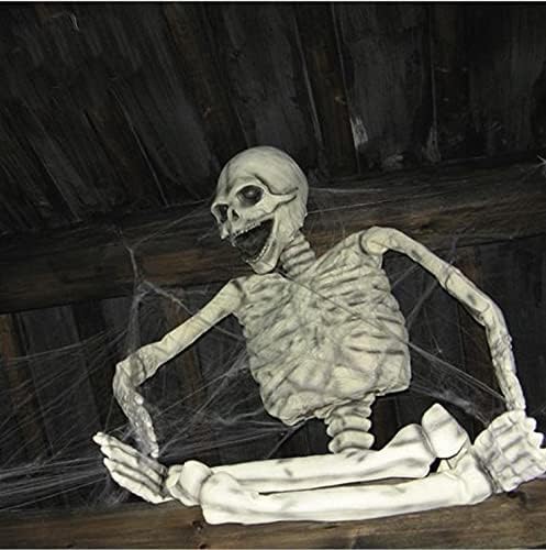 Скелет за Хелоуин в ДЕН на Радост, 24 Пластмасови Скелети за цялото тяло за Хелоуин с подвижни стави, за украса на парти за Хелоуин