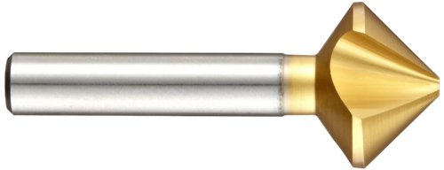 Зенковка от кобальтовой стомана серия Magafor 4831 с един край, tin покритие, 3 надлъжни Канала, 90 градуса, през Цялата опашка, диаметър джолан 0,394, диаметър на корпуса 0,65.