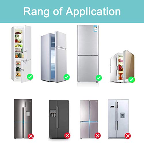 HEOATH Upgrade Домашен хладилник Автоматично заключване на вратите с фризер Капаче за деца, Детски защитен замък е Лесен за инсталиране и използване на Лепило 3M VHB не изис