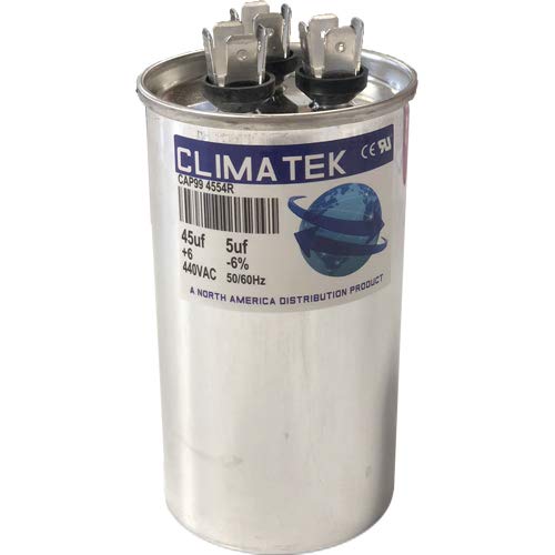 През цялата кондензатор ClimaTek - подходящ за AmRad RA2000/37456+505 | 45/5 icf MFD 370/440 Волта променлив ток