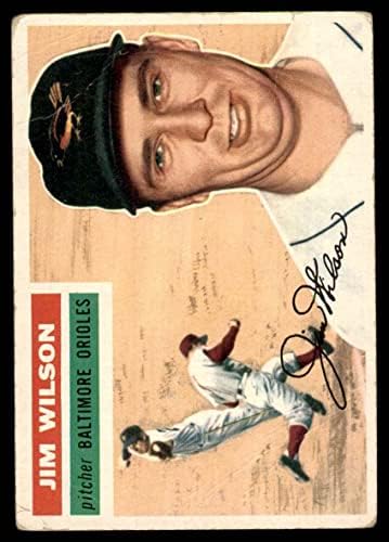 1956 Topps # 171 GRY Джими Уилсън от Балтимор Ориолс (Бейзболна картичка) (Сив облегалка) Карта Дина 2 - ДОБРИ Ориолс