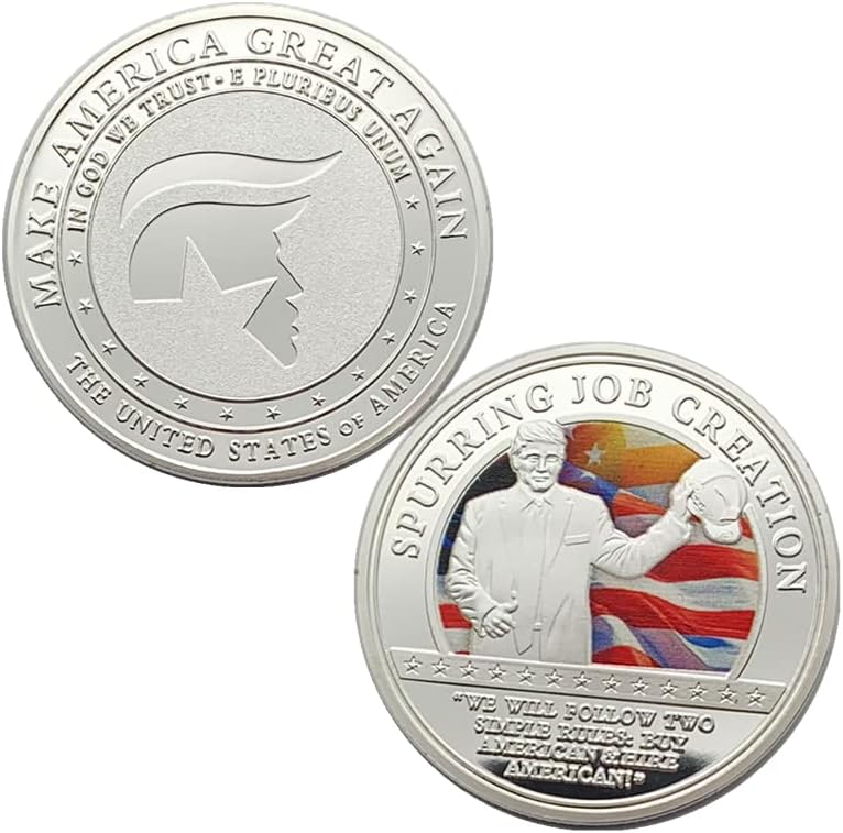 Президентът на САЩ Тръмп Втората Клетва на Тръмп сребърно покритие Мемориал Медал на са подбрани Монета Златна Монета Възпоменателна Монета