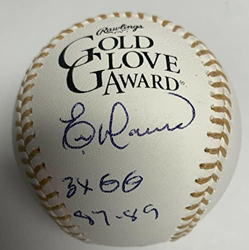 Златната Ръкавица с автограф на Ерик Дейвис MLB Бейзбол JSA WP153786 с Червени Надписи - Ръкавици MLB С Автограф
