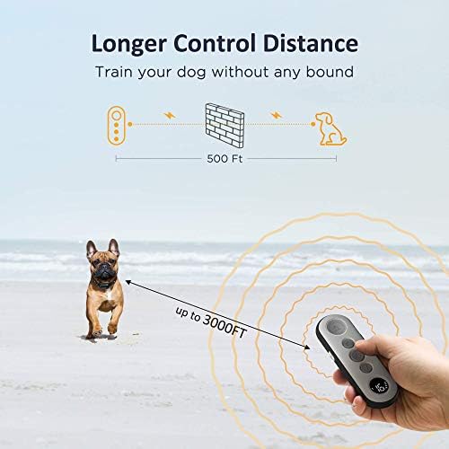 PATPET Dog-Яка с дистанционно управление за малки, средни и големи кучета - 3 безопасният режим дресура, Акумулаторна батерия