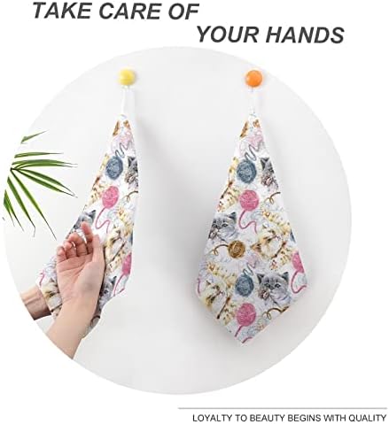 Кърпа за ръце Котешки Лапи Кърпи За Ръце Дизайн Дантела за Кухненски Кърпи за Баня И Кухня, Спорт