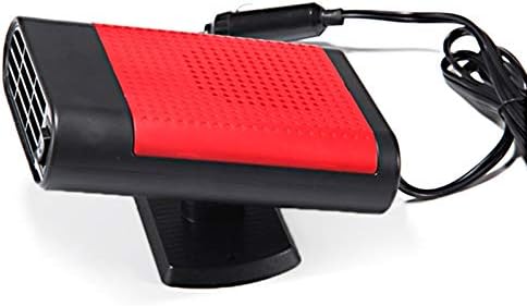 Автомобилен Нагревател Лаптоп USB-Нагревател Горещ Студен Вентилатор за Предното стъкло на Автомобила, Дефростер, Въртяща се Скоба (DC 12V) (Цвят: червен)