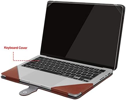 MOSISO е Съвместимо с 14-инчов корпус MacBook Pro 2022 2023 2021 година на издаване M2 A2779 A2442 M1 Pro/Max с чип Touch ID, калъф-награда от изкуствена кожа със защитен поставка за клавиатура, ка