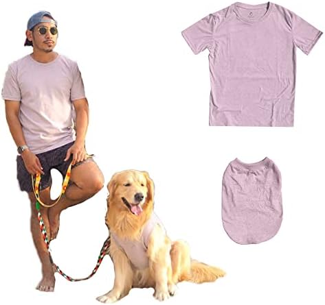Тениски за домашни любимци Dogchien, Подходящо облекло за собственика, Подходяща риза за домашен любимец, Тениска за кучета малки