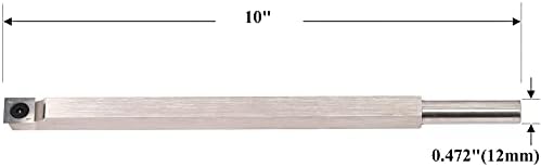 Струг инструмент за Дърво, Токарное длето с твердосплавным наклони, по-тъп инструмент, планк 10 Инча с квадратна твердосплавной