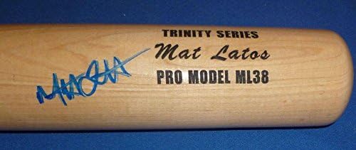 Бейзболна бухалка модели Auto'd Trinity с Автограф Мэта Латоса PSA/DNA COA Maya Padres - Бейзболни бухалки MLB С Автограф