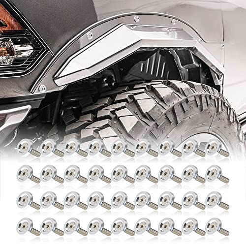 Алуминиев комплект анодных шайби Rolling на Gears от 36 теми за широк здрав подкрылков (плоски, черни)