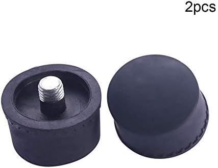 Auniwaig чук за чук, разменени гума, пластмасов накрайник за удар с диаметър 40 мм, инструменти черен цвят, 2 бр.