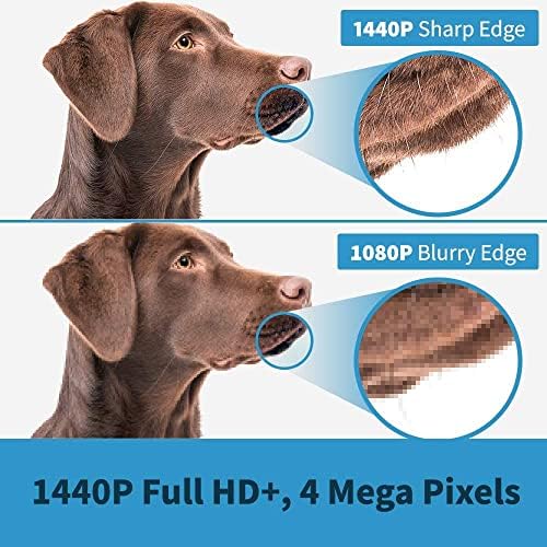 Уеб камера QPixel 1080p + 1440p, Микрофон + NC, Статив, Защитен капак, AI + AR, 3D, намаляване на шума, Full HD +, за настолни