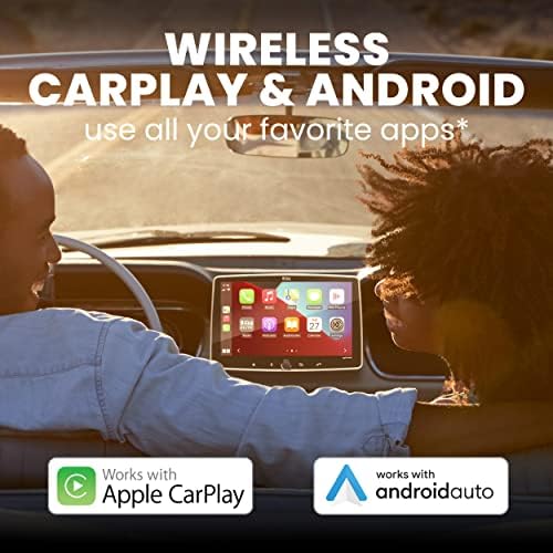 Автомобилна стерео BOSS Audio Systems Elite BECPA9W – Безжична Apple CarPlay и Android Auto, 9-инчов сензорен екран на един Din, Главното