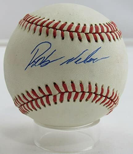 Роб Нелсън Подписа Автограф Rawlings Baseball B99 - Бейзболни Топки С Автографи
