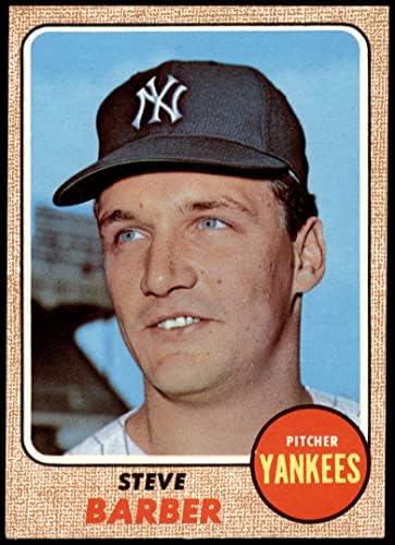 1968 Topps 316 Стив Барбър Ню Йорк Янкис (бейзболна картичка) Ню Йорк / Mount Янкис