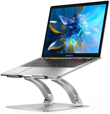 Поставка за лаптоп Nulaxy, Ергономична Настолна Поставка за лаптоп с регулируем ъгъл на наклона на височината, на Притежателя поставка за MacBook, Поставка за лаптоп, Съв?