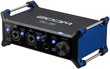Аудиоконвертер Zoom UAC-232 с 32-битов интерфейс Float, аудиоинтерфейсом, 2 комбинирани входа XLR/TRS, изход за слушалки, честота
