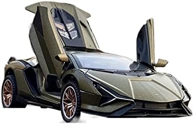 Мащабна модел на превозното средство за спортен модел автомобил от сплав SINA, Отлитые под налягане, Метални Превозни Средства, Звук и светлина в съотношение 1:32 (Цвят