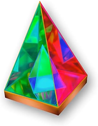 Холограма Пирамидални лампа Echorus - лека нощ Tesseract USB, което променя Цвета си