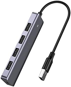SJYDQ C USB Хъб 4 USB Type C до USB 3.0 Хъб-сплитер Адаптер USB-hub-сплитер Адаптер (Цвят: USB интерфейс)