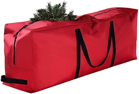Чанта за съхранение на Коледната елха, на притежателя на венец Венец с дръжки и изящни цип Предпазва От Прах чанта за съхранение