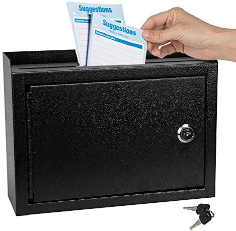 Кутия за предложения KYODOLED с Ключалка, Пощенска кутия с ключалка, Кутия за съхранение на ключове, Пощенска кутия за Стенен монтаж, Сейф