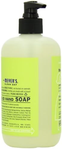 Сапун за ръце Mrs. Meyer's с Етерични масла, Биоразлагаемая формула, Лимонена Върбинка, 12,5 течни унции - Опаковка от 6