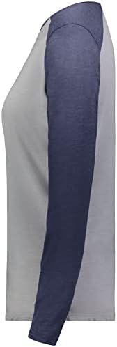 Дамски Спортни дрехи Augusta Ladies Gameday, Реколта тениска с дълъг ръкав, Сиво Пирен / Carbon Хедър, XX-Large