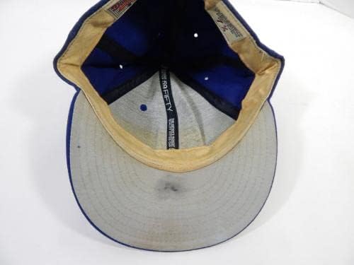 1997-98 Ню Йорк Метс Брайън Боханон 46 Използвана в игра Синя шапка 7.375 DP22708 - Използваните в играта шапки MLB