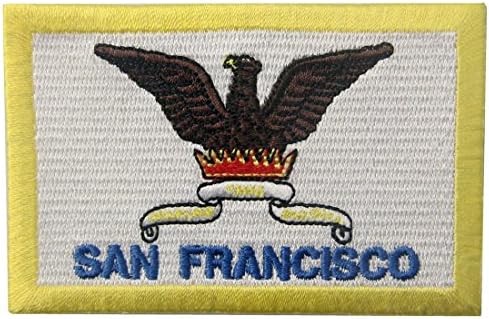 Нашивка с Флага на Сан Франциско, Бродирана Апликация, Емблемата на Калифорния, Калифорния, Пришитая Желязо