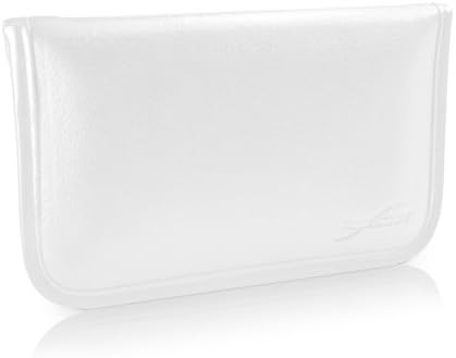 Калъф BoxWave, който е Съвместим с Motorola Edge 30 Fusion - Луксозна Кожена чанта-месинджър, чанта-плик от изкуствена кожа