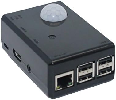Стартов комплект SPI-Box Raspberry Pi 3 и Raspberry Pi 2 за камери за сигурност с активирането на движение PIR (черен стартов пакет)