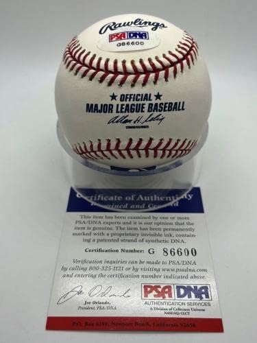 Боб Гибсън КОПИТО, 81 Сейнт Луис Кардиналс, Подписано Автограф OMLB Baseball PSA DNA - Бейзболни топки с автографи