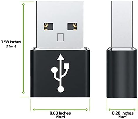 Бърз USB адаптер-C за свързване към USB-порт, който е съвместим с вашия Nokia G50 за зарядни устройства, синхронизация, OTG-устройства,