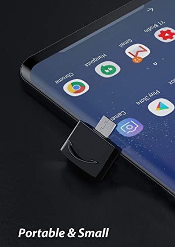USB Адаптер C за свързване към USB конектора (2 опаковки), който е съвместим с вашето устройство, Fire HD 8 (2020 г.) за OTG със