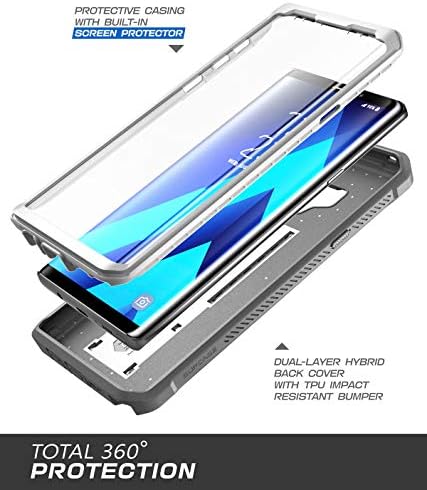 Калъф за телефон SUPCASE Unicorn Beetle серията PRO за Samsung Galaxy Note 9, пълен размер на Здрав калъф-кобур с вградена защита