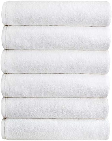 Комплект кърпи за ръце Pleasant Home от 6 опаковки – 16 x 28 | памук | 500 ГОРИВО | Професионални кърпи за Баня за хотели, хотелски комплекси, спа центрове | Леки и здрави | Компле?