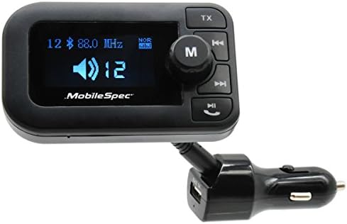 Зарядно устройство MobileSpec 12V с USB порт 2.1 A, FM предавател, микрофон високоговорител и голям led дисплей