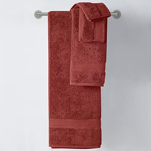 Комплект кърпи CANNON от памук с ниска плътност от 6 предмети, 2 Хавлиени кърпи за баня, 2 Кърпи за ръце, 2 Гъба, 550 ГОРИВО, Добре абсорбиращи