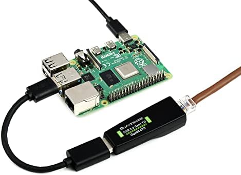 Конвертор USB 3.2 Gen1 в Gigabit Ethernet мрежов стандарт, RJ-45 Gigabit Ethernet 10/100/1000 Mbps, без водачи, щепсела и да играе, поддръжка